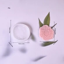 大福、煎饼、硅胶模具、面包、六块腹肌、覆盆子挞、炸薯条、汉堡包、蛋糕、硅胶模具 - 白色 - 查看 2