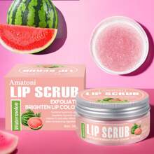 Watermelon Lip Scrub 30g, Exfoliates, Brightens Lip Color, 24-Hour Moisture And Nourishment For Lip Skin.