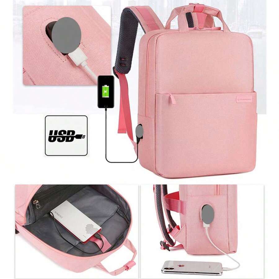 Women Functional Backpacks - 粉色 - 查看 1