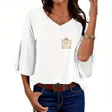 9 Pieces White Transfer Paper With Golden Letters Design For DIY Clothing Customization, Durable And Lightweight, Heat Transfer Paper For T-Shirt Printing, Suitable For Fabric And Washable, Multi-Functional Fabric Appliques (Gold) - Gold - View 2