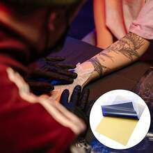 10 Sheets Tattoo Transfer Paper 4-Layer Thermal Template Paper A4 Size Tattoo Tracing Paper Suitable For Tattoo Transfer Printer Set - Apricot - View 6