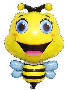 Conjunto de 15 globos abeja, globo de aluminio grande en forma de abeja y globos de estrella de 18 pulgadas, ideal para decoración de fiesta tema abejas. - Multicolor - Ver 3