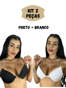 Women Bras & Bralettes - 黑與白 - 查看 1