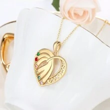 Gepersonaliseerde Infinity Geboortesteen Ketting met Meerdere Namen, Ideaal Voor Moederdag, Valentijnsdag, Verjaardagen, Jubilea, Maar ook Als Kerstcadeau Voor Vrienden, Klasgenoten, Afgestudeerden En Familieleden.