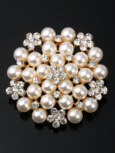 قطعة واحدة أنيق الكورية ندفة الثلج دبوس زينة مغروس مع الحجر الراين الى للنساء ملابس اكسسوارت & هدية