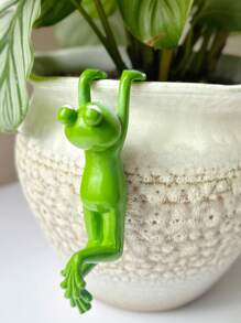 1pc Creative Resin Decoration Pendant For Yard Bonsai, Personalized Mini Frog Hanging Decoration - Multicolor - View 8