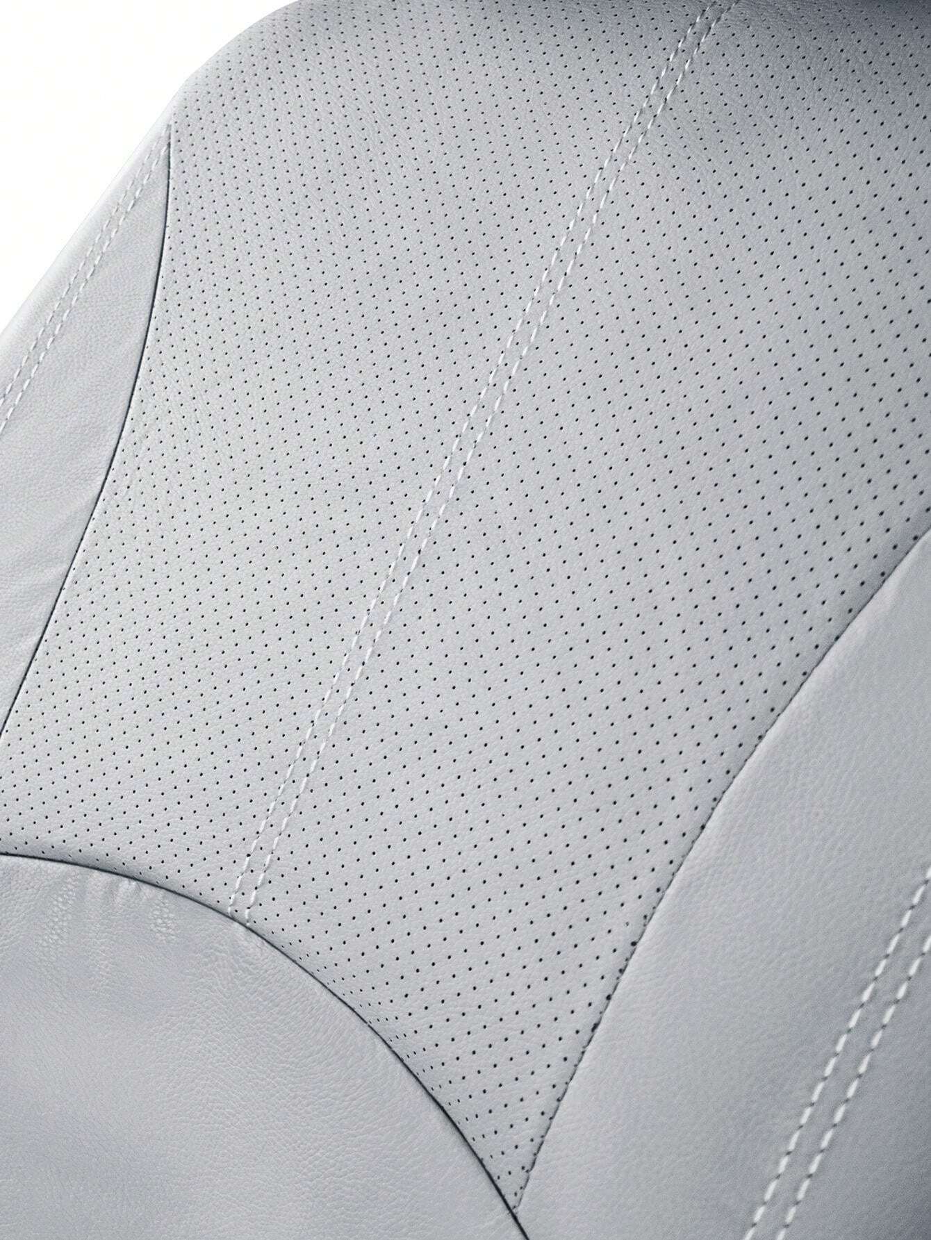 Perforated PU Leather Car Seat Covers Full Set Universal Fit Most Cars
