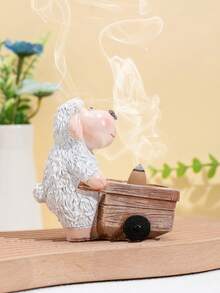1pc Cute Sheep Shaped Incense Burner, Home Decor - Multicolor - View 5