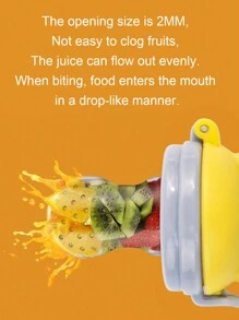 Chupete para alimentos de bebé de silicona 3 en 1, alimentador de frutas y verduras para alimento y suplemento alimenticio