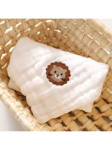 5 chiếc/gói Yếm trẻ em ngẫu nhiên, mỏng và thời trang, mềm mại, 6 lớp, thích hợp cho trẻ sơ sinh từ 1-2 tuổi, mùa hè - trắng - Xem 9