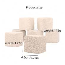 Pet Teeth Grinding Stone For Hamsters, Rabbits, Guinea Pigs, Bears, Etc., Large Square Shaped Lava Mineral Stone, 2/3pcs