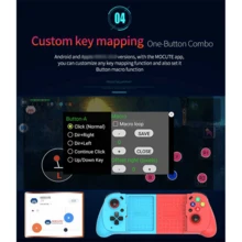 Mocute 062 Gamepad inalámbrico para juegos de Android, activadores de simulación de efecto Hall para juegos - Negro - Ver 6