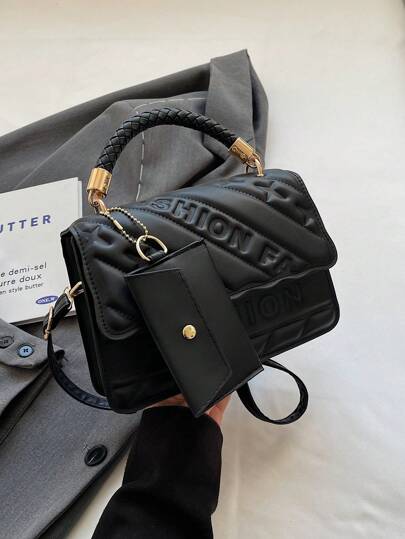 High-End Sense Of Foreign Style Small Bag Women's 2024 New Fashion And Versatile Cross-Body Bag, Patent Leather Shiny Adjustable Shoulder Strap Small Square Bag