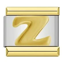 1 Đồng Hồ Thép Không Gỉ Charm Ý 26 Chữ Cái Vòng Tay Co Giãn Có Thể Tháo Rời Mô Đun Liên Kết Nam Nữ Unisex Trang Sức - Vàng - Xem 27
