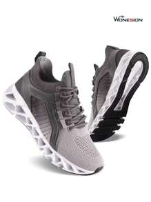 Valentine's Day Womens Running Shoes Festival Gift Athletic Tennis Sneakers Sports Walking Shoes - 灰色 - 查看 1