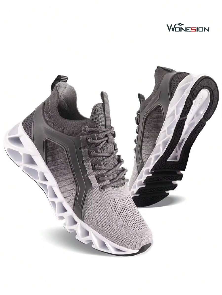 Valentine's Day Womens Running Shoes Festival Gift Athletic Tennis Sneakers Sports Walking Shoes - 灰色 - 查看 1