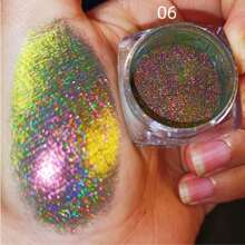 1 件光学角度变色指甲油粉，全息彩虹变色指甲闪光粉，适用于指甲装饰 - 彩色 - 查看 14