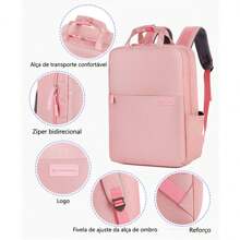 Women Functional Backpacks - 粉色 - 查看 3