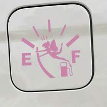 1 pegatina de coche adorable de elfo con patrón creativo de una chica alada, vinilo autoadhesivo de diseño creativo