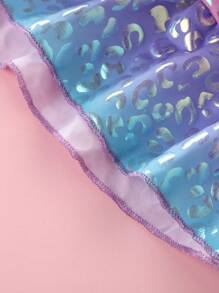 Nueva falda con escamas de pescado estilo sirena arcoíris para el uso de verano de las niñas jóvenes F5510 - Multicolor - Ver 9