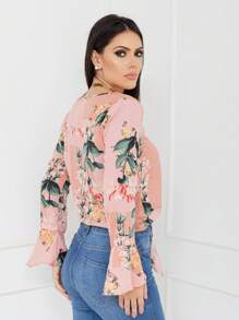 Women Blouses - 淺粉色 - 查看 3