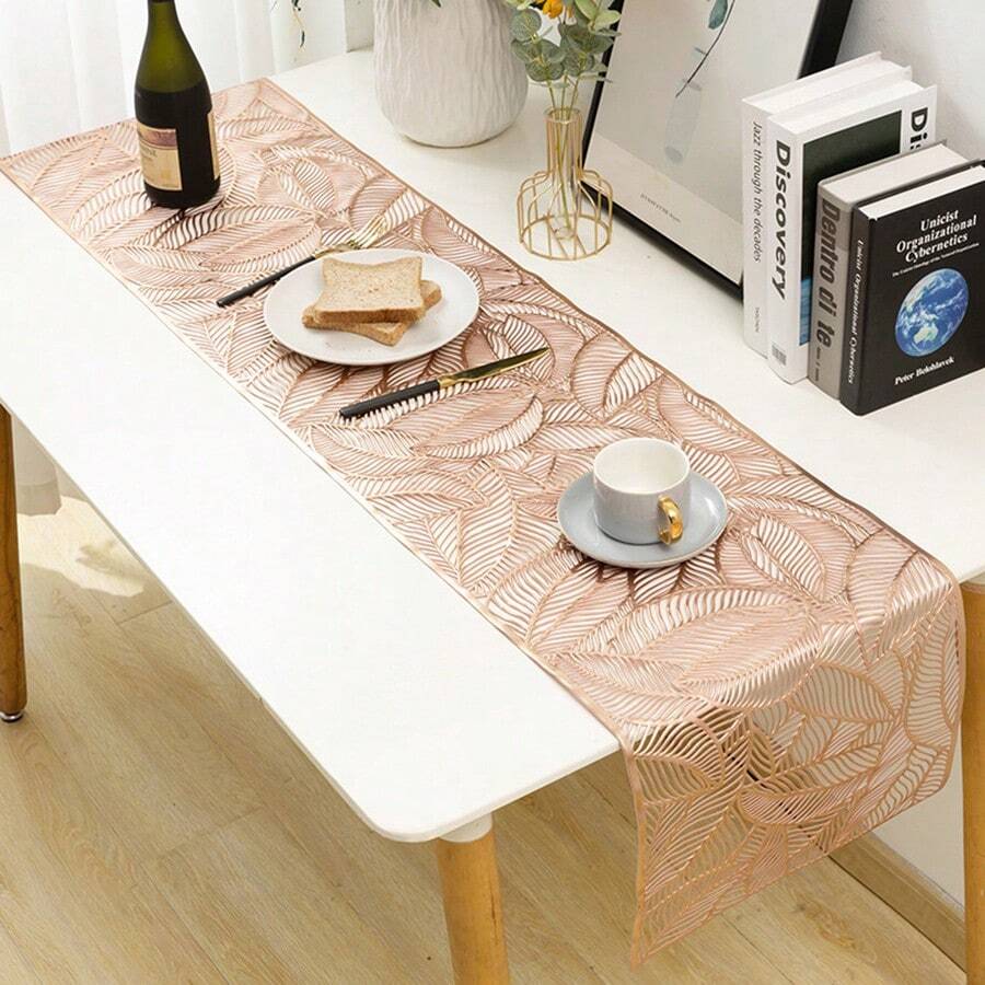 1pc ExtraLong Combination Leaf Pattern HeatResistant Table Runner