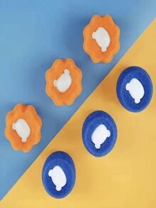 3PCS Pet Hair Remover For Laundry, Reusable Washing Machine Hair Remover, Laundry Balls For Clothes Anti-Winding Adsorption Hair Removal Cleaning Ball - Yellow - View 2