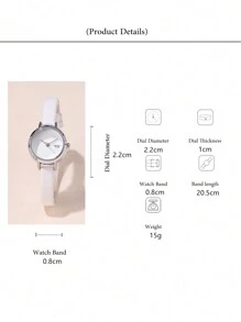 Simple & Elegant Small Leather Strap Watch For Female Students