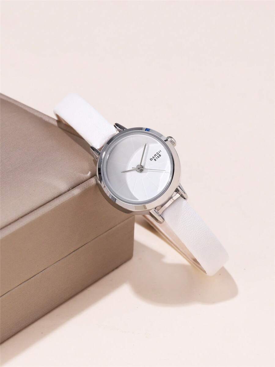 Simple & Elegant Small Leather Strap Watch For Female Students