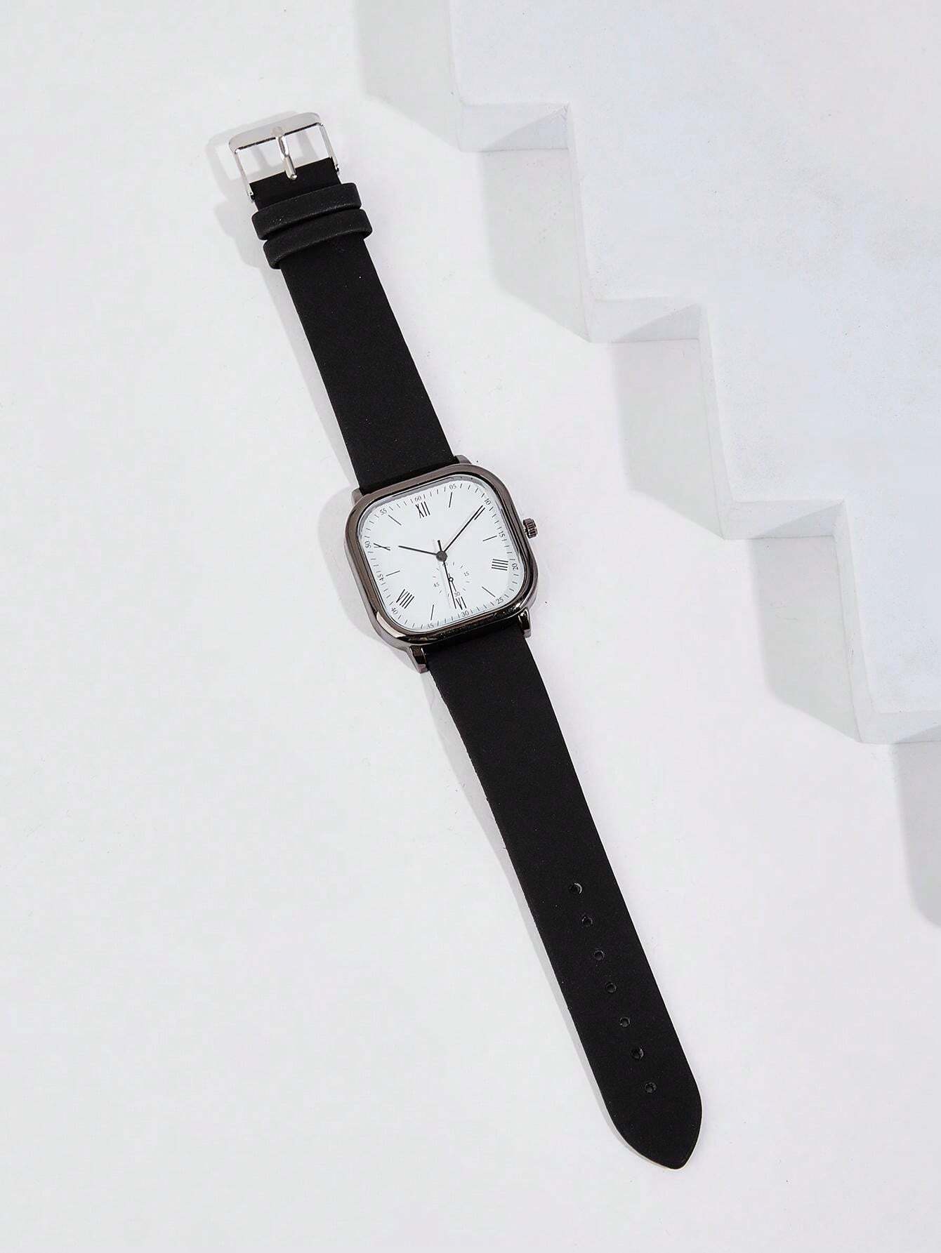 Montre Bracelet HORA Quartz Unisexe - Cadran Rouge Et Blanc, Bracelet Toile/scratch, Neuf Sans étiquettes