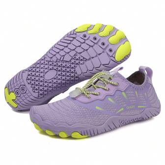 A Pair Of New Five-Toe Outdoor Shoes Suitable For Various Outdoor Activities Such As Climbing, Hiking, Cycling, Swimming, Yoga, Fitness, Water Sports Etc, Providing Breathability, Non-Slip And Leisure For Women