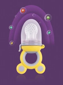 Chupete para alimentos de bebé de silicona 3 en 1, alimentador de frutas y verduras para alimento y suplemento alimenticio