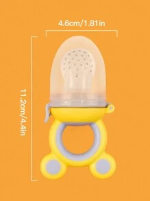 Chupete para alimentos de bebé de silicona 3 en 1, alimentador de frutas y verduras para alimento y suplemento alimenticio