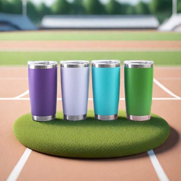 1 pieza, Vaso aislado de 20 onzas de acero inoxidable 304 con tapa - Perfecto para bebidas calientes y frías, ideal para viajes y uso al aire libre - Gran regalo para el Día de San Valentín y para volver a la escuela