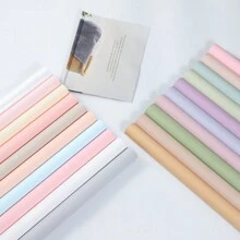 1 paquet de papier d'emballage imperméable de couleur unie pour bouquet de fleurs. Matériel pour fleuriste incluant 20 feuilles