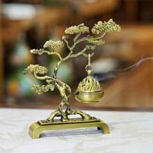 1 Miếng Nhỏ bé Cây Hương đốt , Chế tạo Của Hợp kim kẽm , 14.2cm Chiều cao , 12.5cm Chiều rộng , Truyền thống Trung Hoa Phong cách , Tinh tế , Thích hợp Đối với Sticks & , Thích hợp Đối với Yoga Phòng thu , Cắm trại , Sân vườn , Sân , Cổ điển Ánh nến Bữa tối Prop , Qủa tặng - Đồng - Xem 7