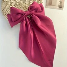 1/3/Pcs/Conjunto 24 Grampos de Cabelo Grandes de cetim Multicoloridos Fashion com Laços Oversized para Mulheres, Meninas, Novidades na Primavera, Vintage, Presilhas de Cabelo de Barrete de Metal com Laço Grande para Acessórios de Cabelo - Multicolorido - Visão 30