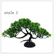 Artificial Pine Tree, Bamboo, Watergrass, Pot Plant Fish Tank Decoration, Aquarium Ornament, Landscape Sculpture