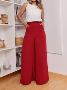 Women Pants - Red - View 8