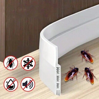 3-hole 50mm Door Bottom Sealing Strip Windproof, Warm Keep, Insect-proof, Soundproof Sealing Strip For Bedroom Door Gap