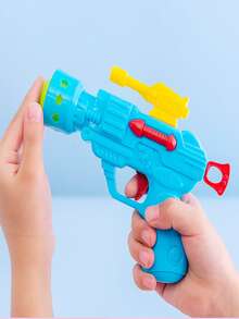 Ping Pong Ball Shooting Gun Which Can Launch Plastic Toy Gun, An Outdoor Shooting Toy Handgun, One Random Piece - Multicolor - View 7
