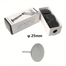 100 piezas/Caja Disco de papel de lija de repuesto para lima de pies, removedor de callosidades y piel muerta fácil de usar - Negro - Ver 16