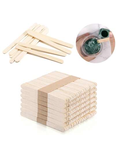 50支树脂工具环氧树脂搅拌棒冰棒手工DIY树脂模具木制冰棒制作工具