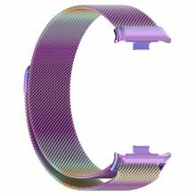 Pulseira de Substituição de Metal Compatível com Xiaomi Mi Band 8 Pro/9 Pro, Pulseira Magnética de Aço Inoxidável para Redmi Watch 4/5, Acessórios de Smartwatch