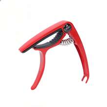 1入組鋅合金吉他夾，適用於吉他、貝斯和古典吉他，帶快速釋放機制和弦橋針拔取器，容易使用 - 彩色 - 查看 14