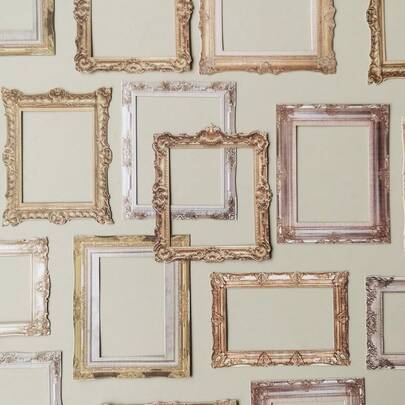 1 Pack Of 20 Sheets Vintage Hollow Frame Texture Paper For DIY Collage Back To School