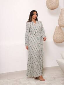 Women Dresses - màu xanh lá - Xem 4