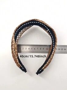 1个镂空布艺塑料发箍，宽7厘米，适合日常佩戴，可作头饰、发带、美妆家居发饰。 - 彩色 - 查看 7