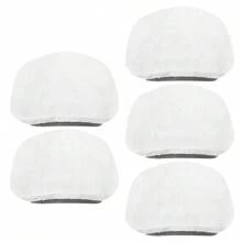 Steam Mop Pads 5 Pack For Powerfresh 1940 1544 1440 1806 Series Floor Steamer Hard Floor Cleaner Microfiber Rags Replacement Parts For Model 1544A 2075A 5938 1940W 19404 1940A - White - View 1