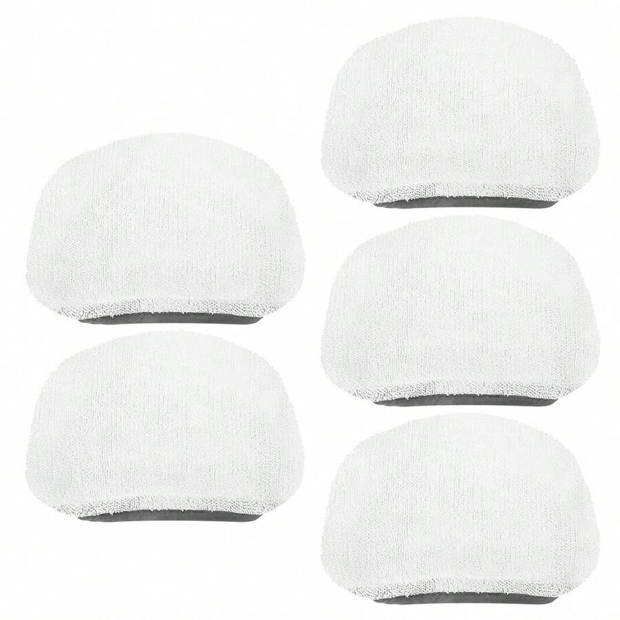 Steam Mop Pads 5 Pack For Powerfresh 1940 1544 1440 1806 Series Floor Steamer Hard Floor Cleaner Microfiber Rags Replacement Parts For Model 1544A 2075A 5938 1940W 19404 1940A - White - View 1